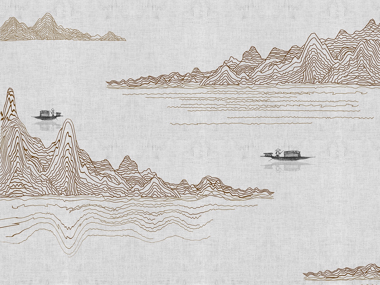 2019山水2（图ZMTY5MDA1OTE2） - 品牌 - 站酷设计师新中式纱画图库原创素材 - 站酷ZCOOL