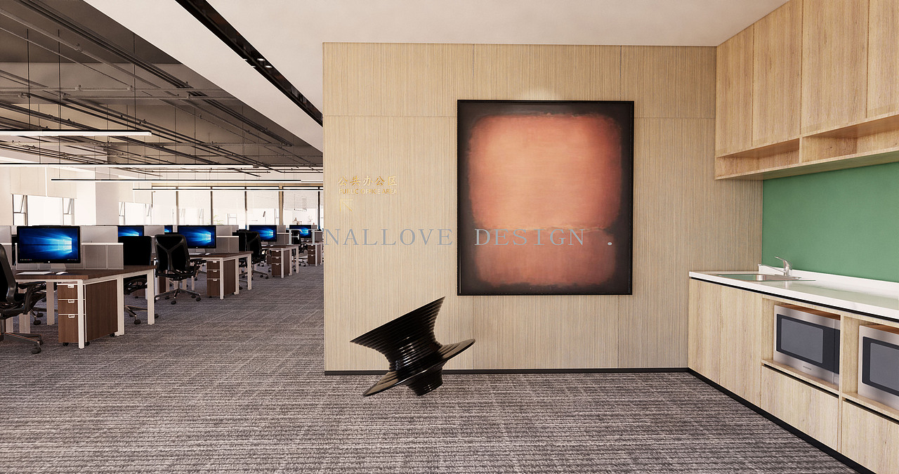 某公司2200平方办公室设计