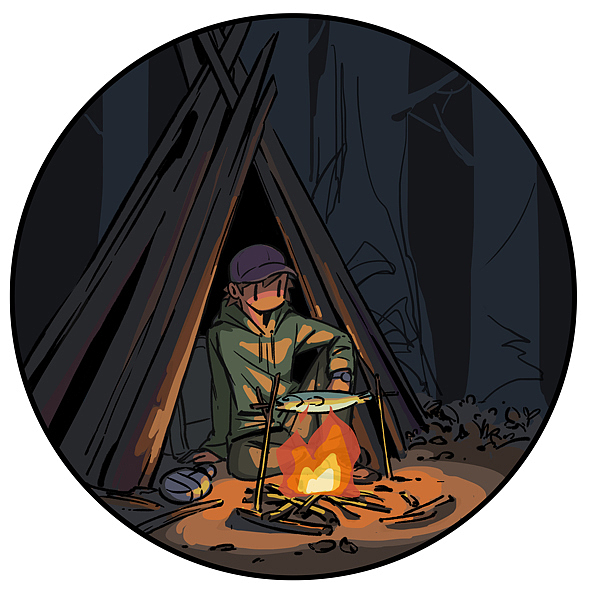 荒野求生|插画|创作习作|东都_原创作品-站酷zcool