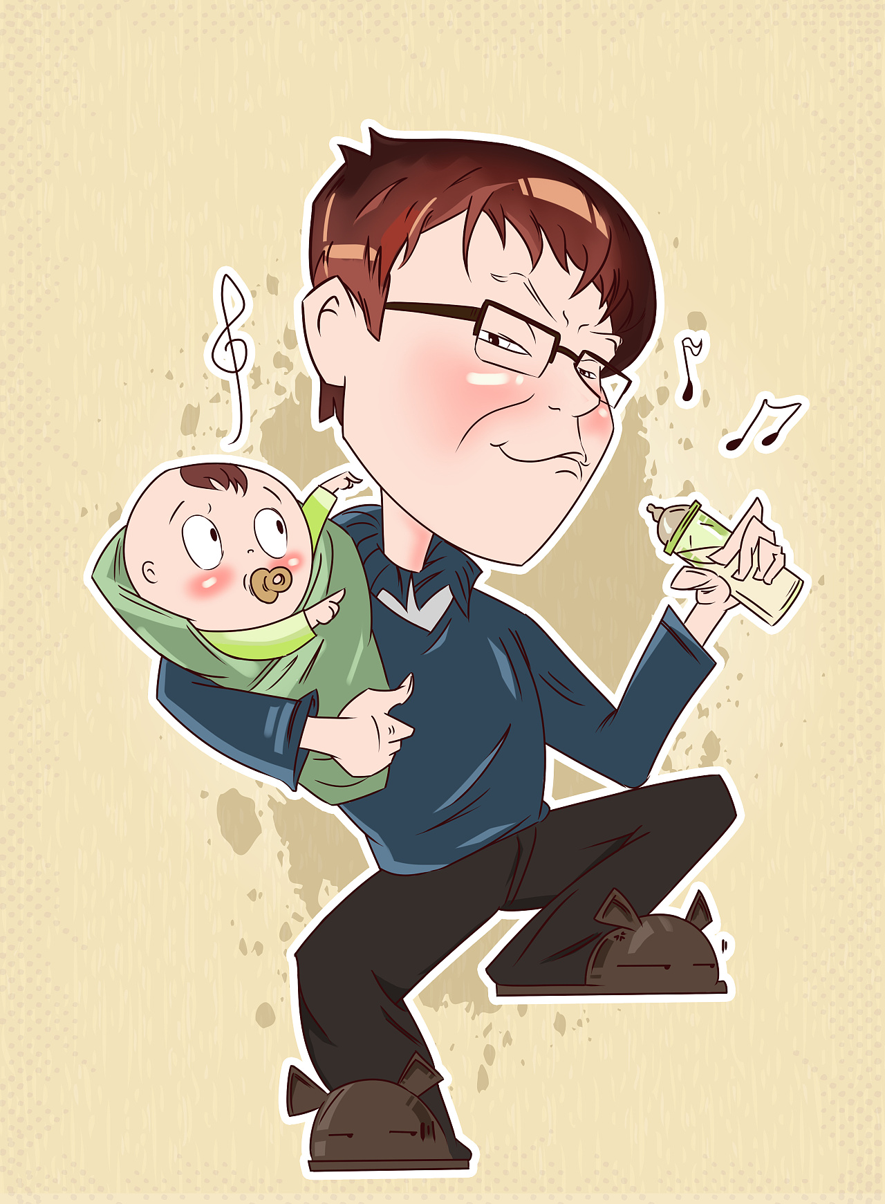 q版奇葩|插画|商业插画|淡墨design - 原创作品 - 站酷 (zcool)