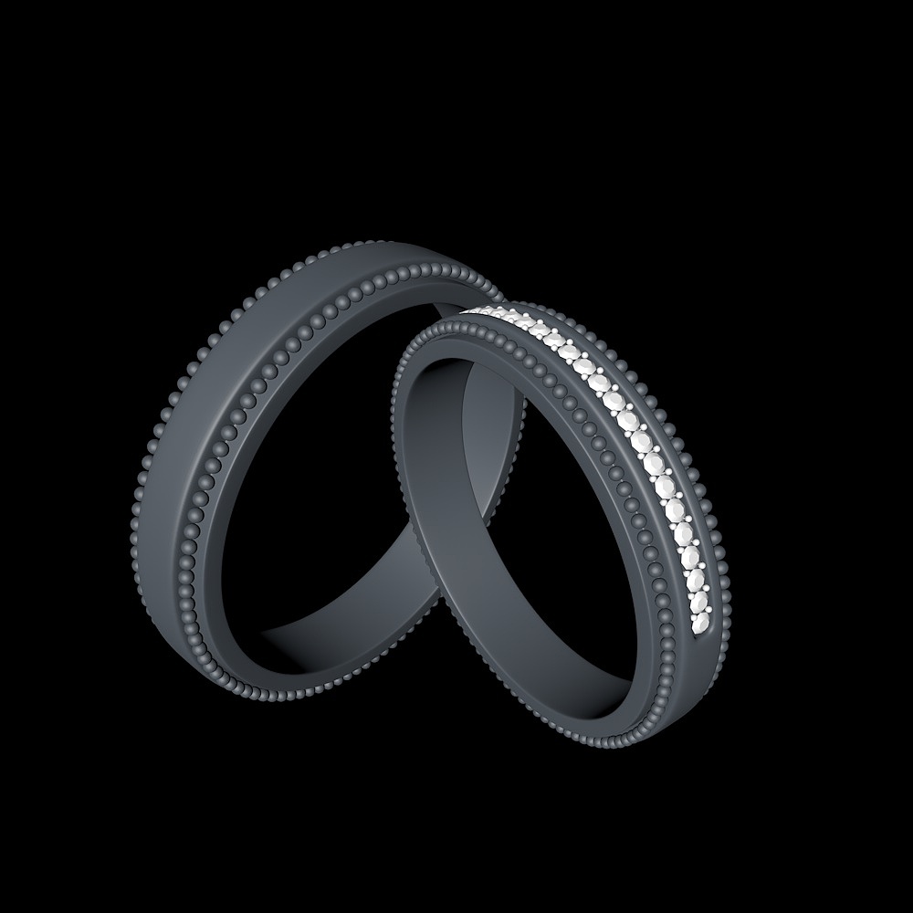 C4D对戒建模+oc练习