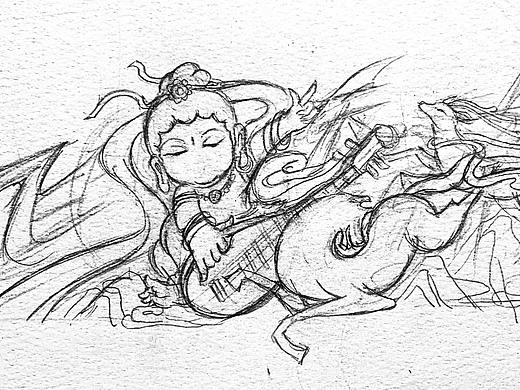 哈弗&敦煌博物馆-国潮正当时【敦煌飞天】（个人主页-ZNTgyODQ3NjA=） - 图案 - 站酷设计师狂奔的桔子原创素材 - 站酷ZCOOL