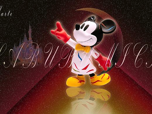 POPMART米奇科学实验创意海报