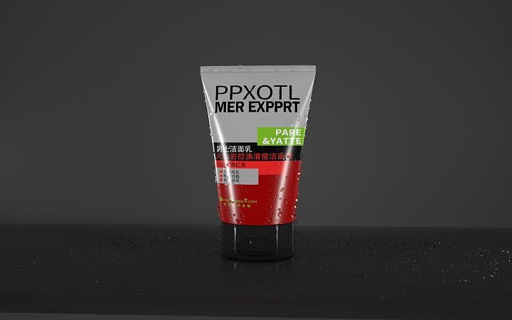 洗面奶建模渲染