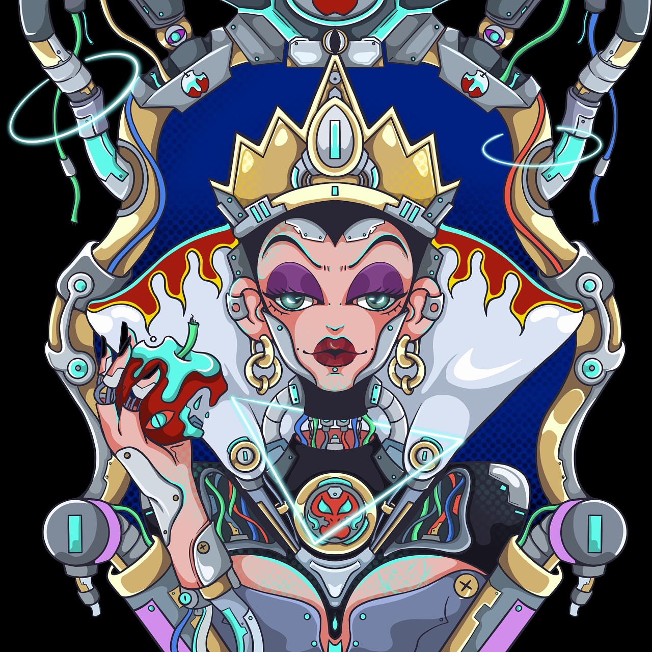 后妈的茶话会系列|插画|新锐潮流插画|球球球gc - 原创作品 - 站酷