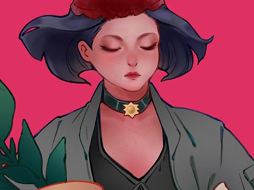 《这个杀手不太冷》电影主题插画习作（个人主页-ZNDQ0Mjc4OTY=） - 创作习作 - 站酷设计师石小榴HUA原创素材 - 站酷ZCOOL