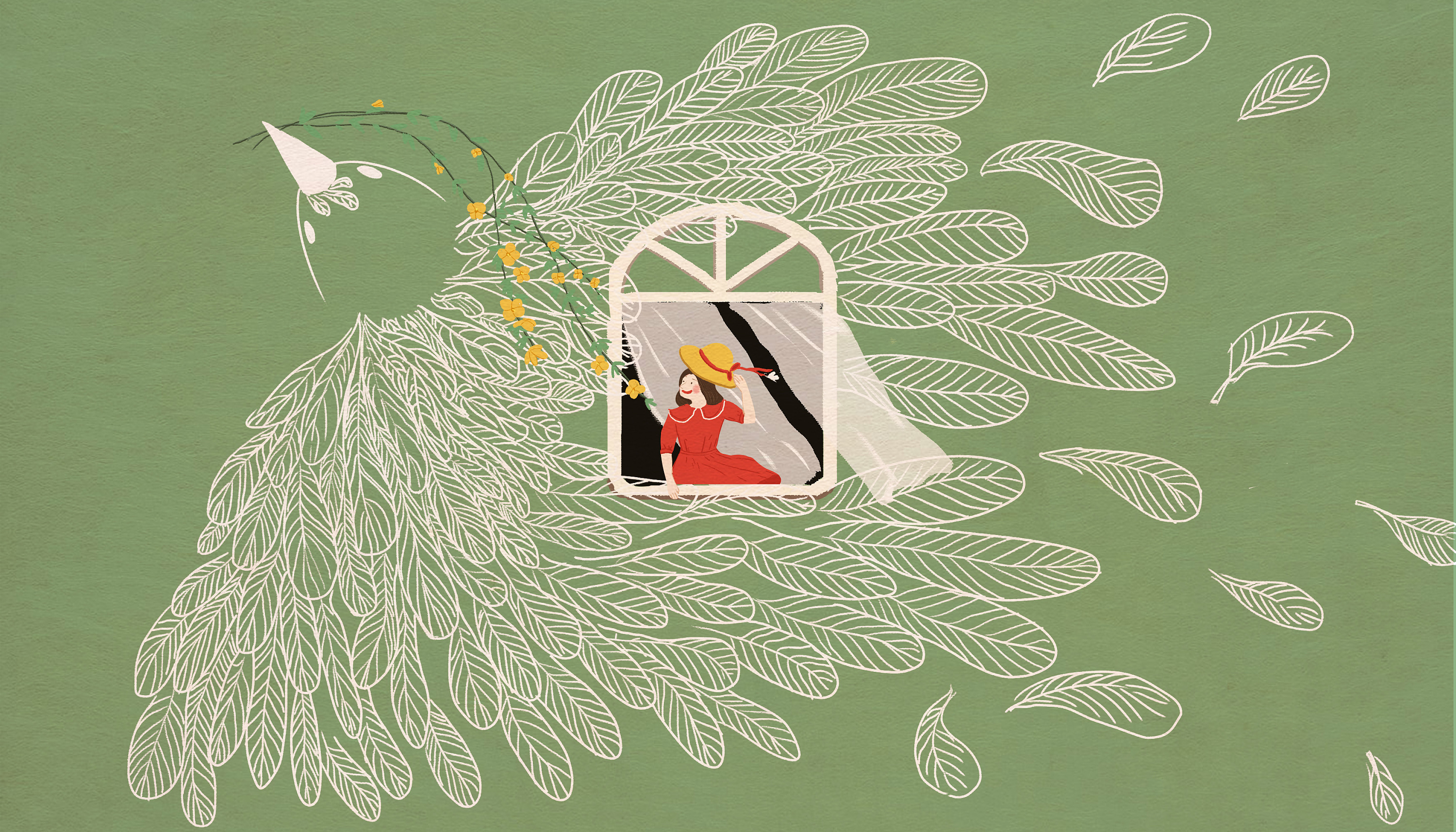 期待春天|插画|插画习作|大圆朵 - 原创作品 - 站酷 (zcool)