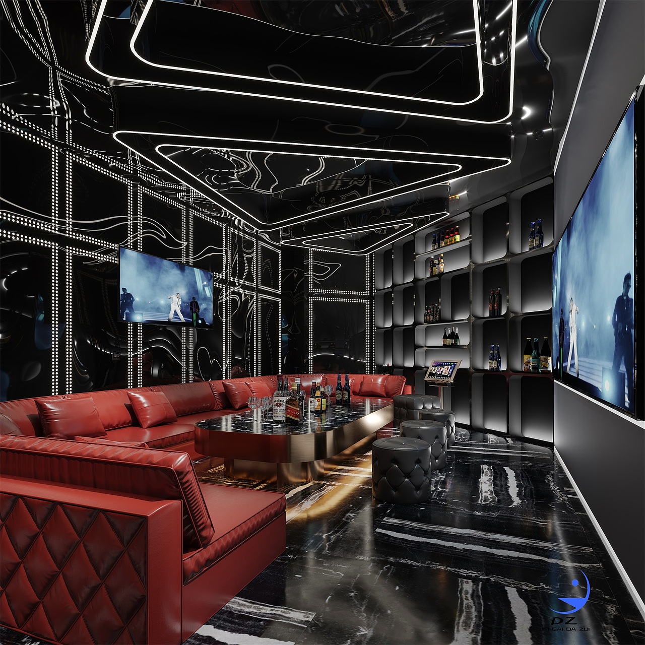 KTV 包厢表现效果图