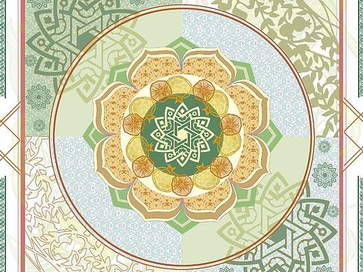 方巾和印花图案