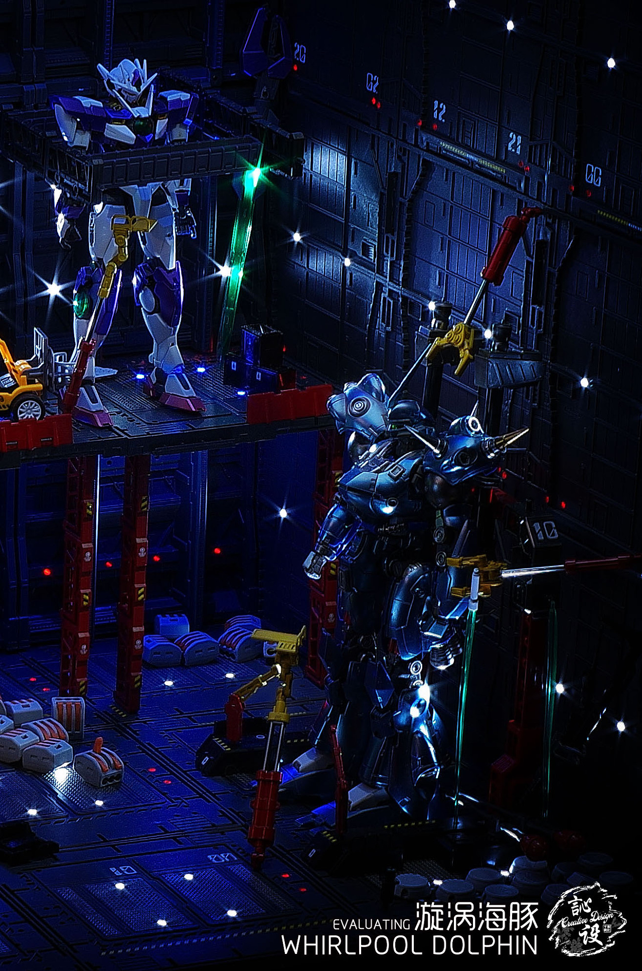 1米长高达格纳库场景