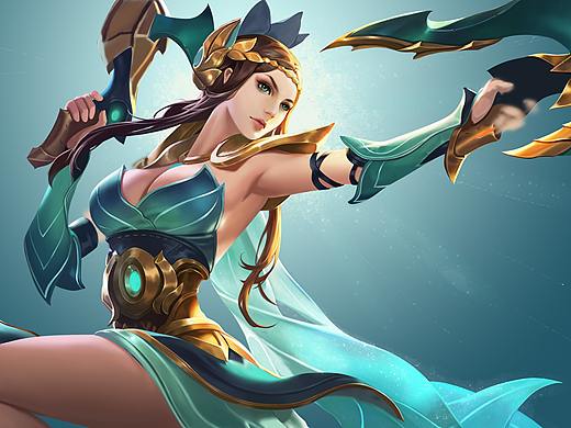 王者荣耀虞姬临摹练习