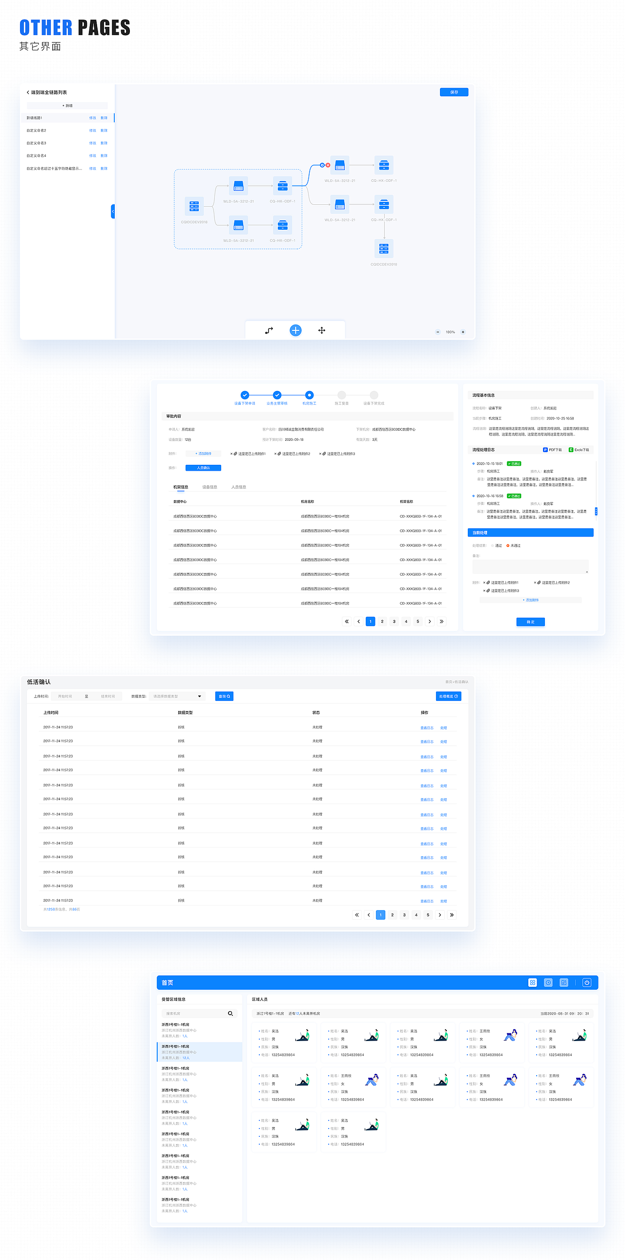 本人2020-IDC后台界面合集
