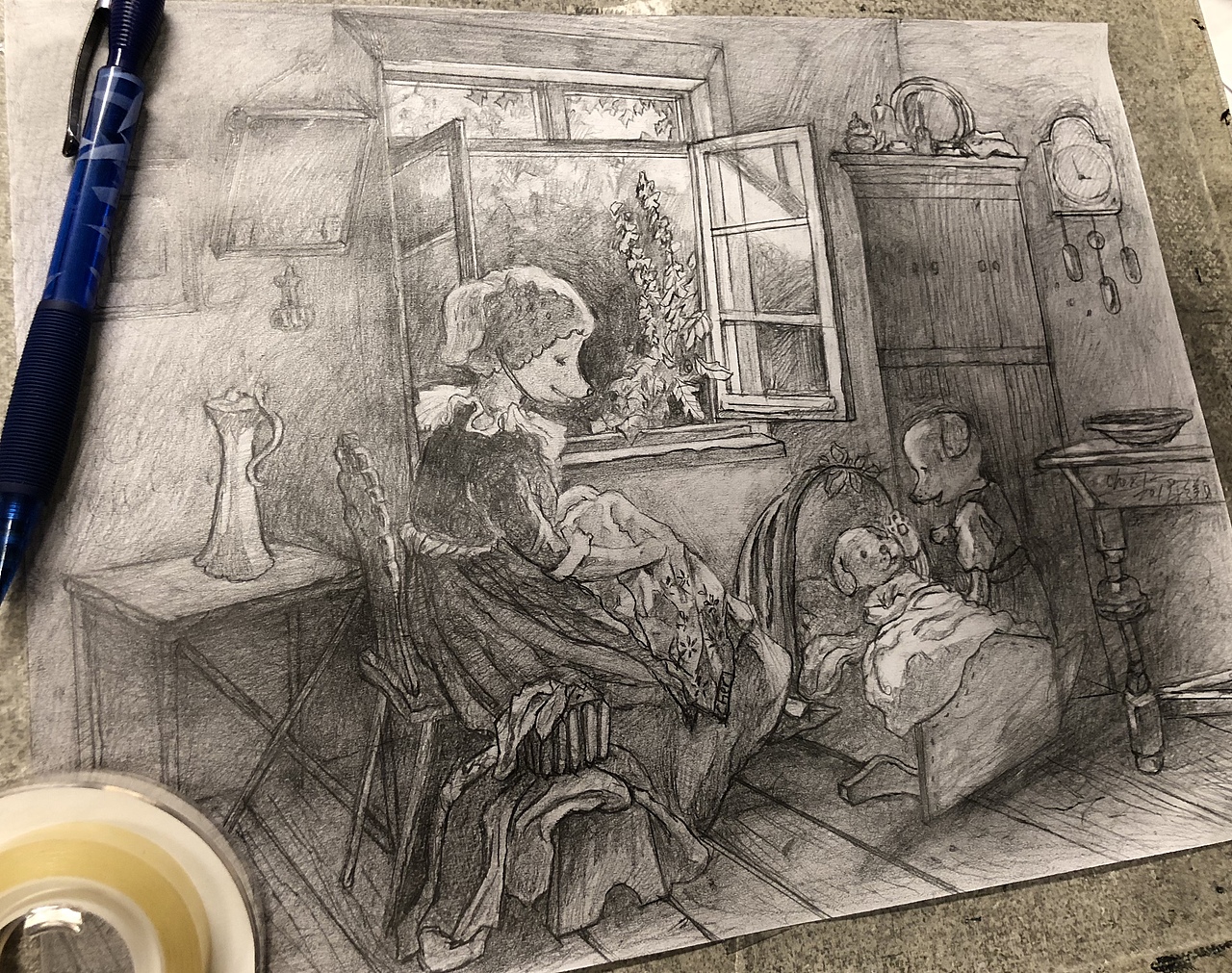 最近的一些素描稿（图ZMTQ2MzQwOTg0） - 艺术插画 - 站酷设计师胖蛇CHER原创素材 - 站酷ZCOOL