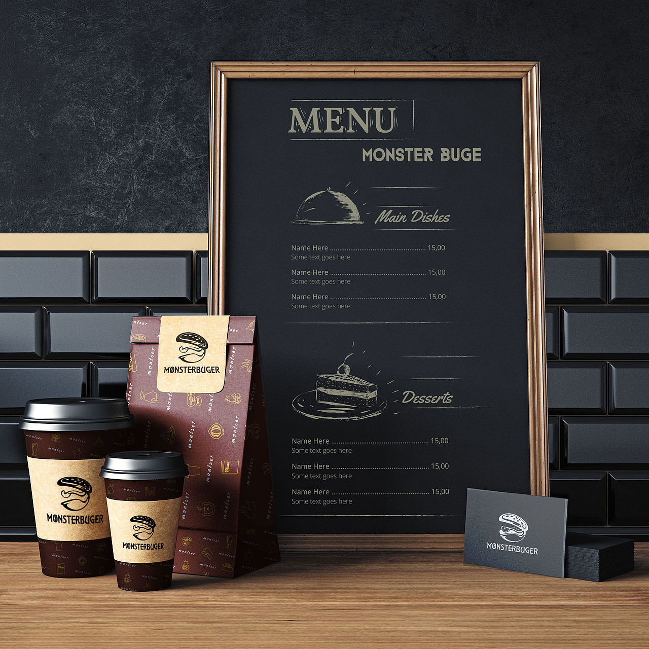 怪兽汉堡展示页（图ZMTAwOTIyNDAw） - Logo - 站酷设计师0团子coins0原创素材 - 站酷ZCOOL