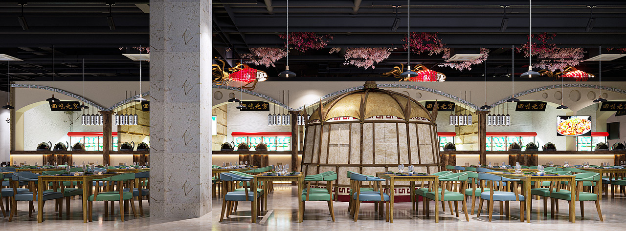 工装餐厅设计——复古餐厅