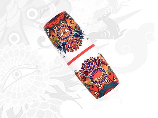 甘肃敦煌文创水杯-丝绸之路-旅游纪念品-55°杯-插画