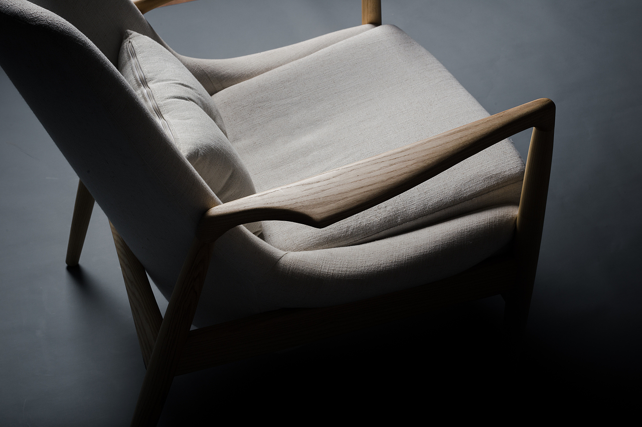 家具——北欧实木沙发椅（一）（图ZOTM0MzMwMTY=） - 产品摄影 - 站酷设计师有何吩咐原创素材 - 站酷ZCOOL