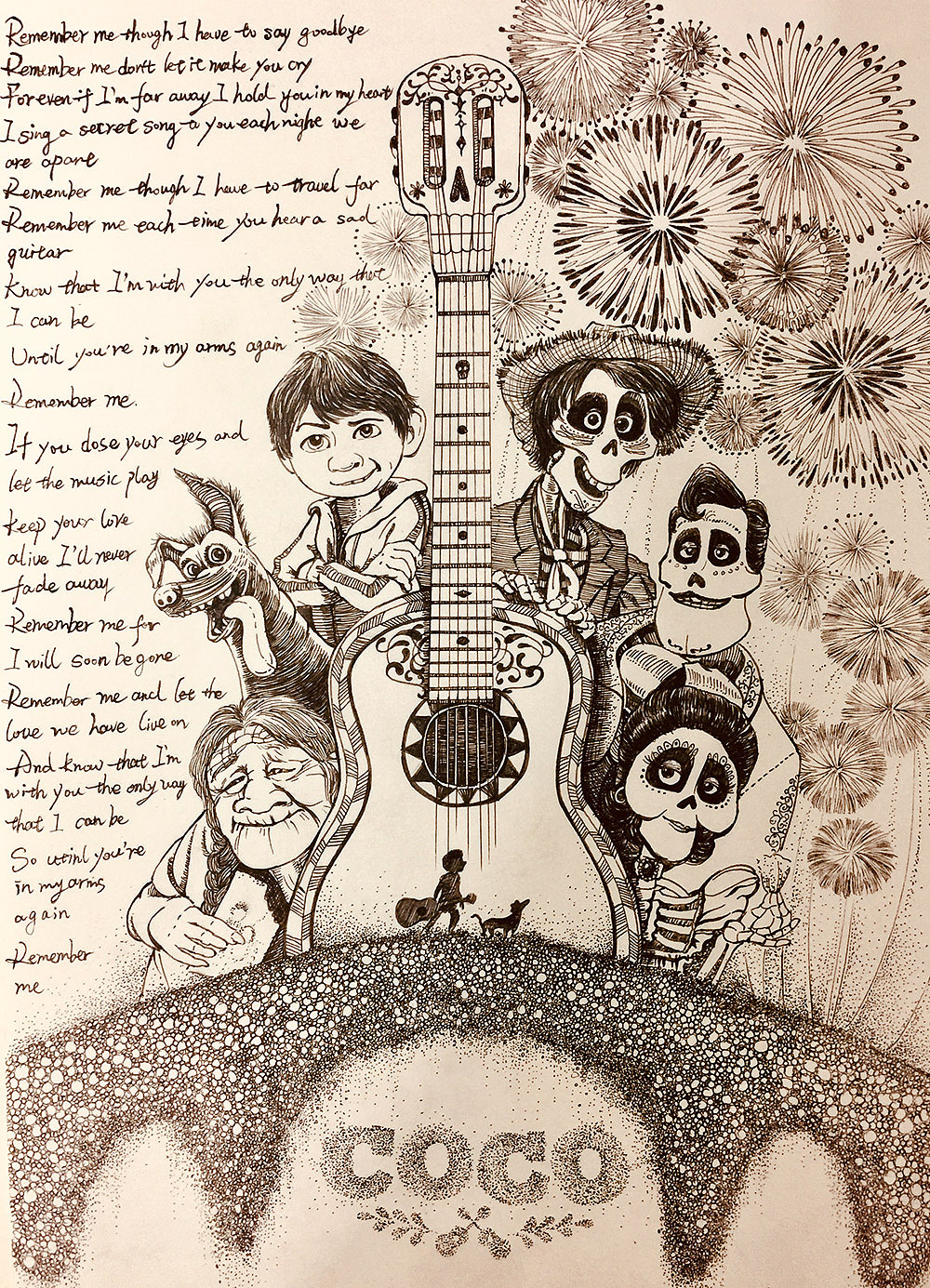 手绘~寻梦环游记~01