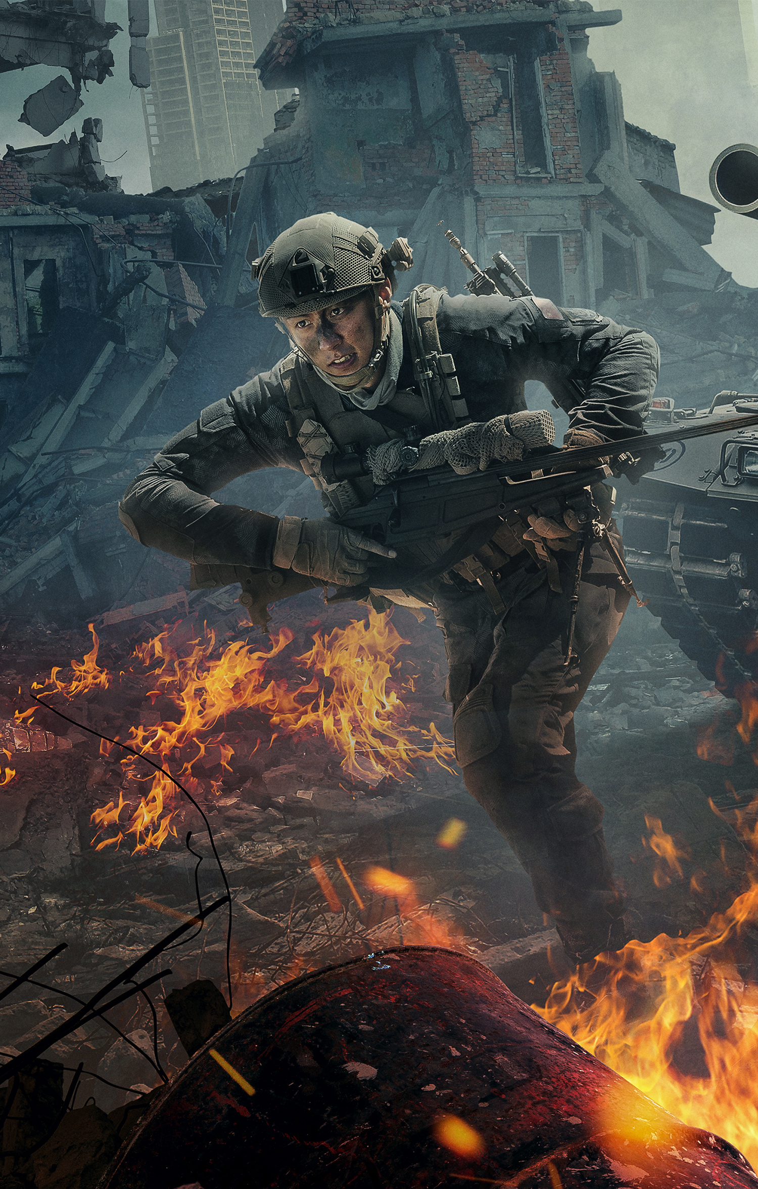 《红海行动》蛟龙突击队战斗版海报