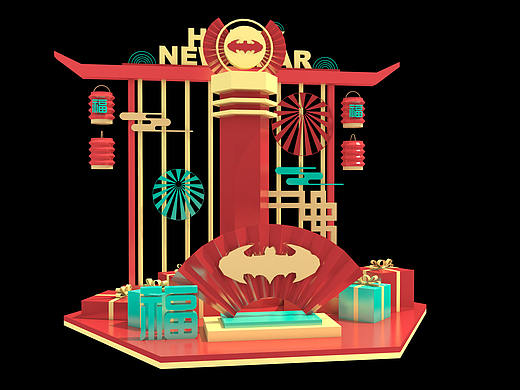 无锡云福大厦美陈