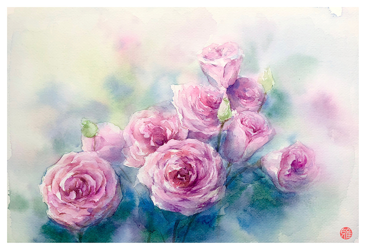 水彩花卉第一辑（图ZMTMxOTMyMzg0） - 商业插画 - 站酷设计师冰盐_Ybin原创素材 - 站酷ZCOOL