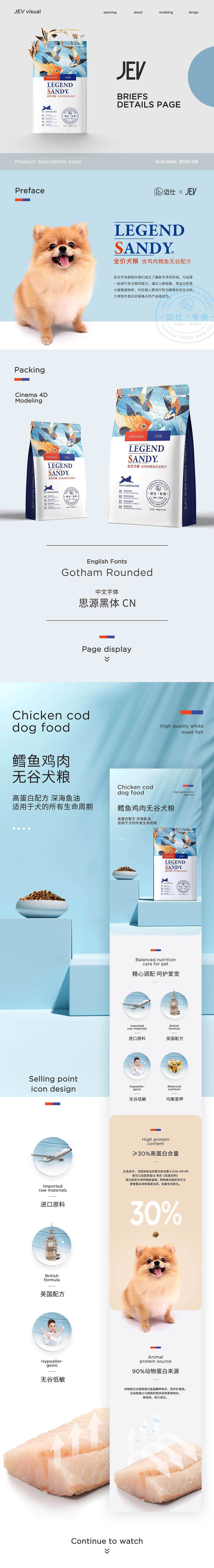 宠物犬粮详情页