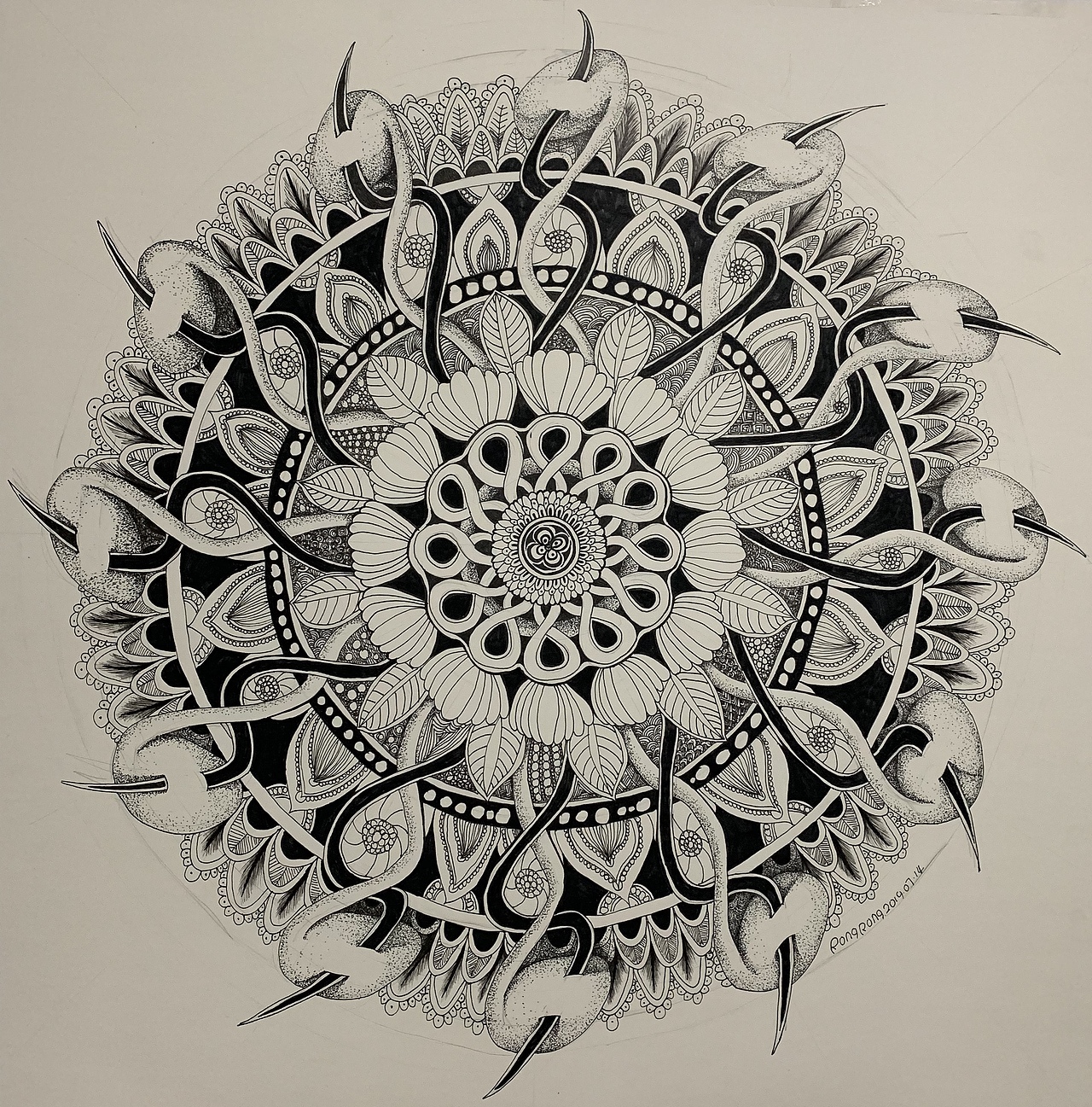 几张缠绕画作业