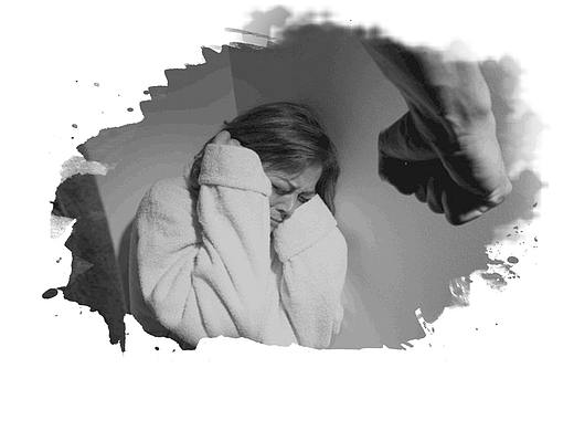 一张关于家暴的海报