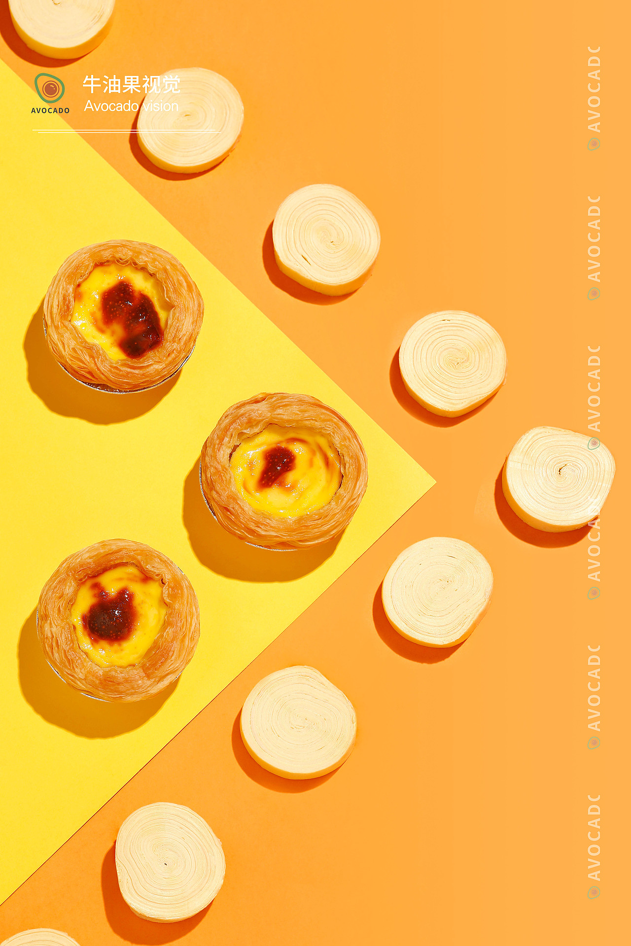 蛋挞🎬（图ZMjY4MzkwNjI0） - 美食摄影 - 站酷设计师牛油果视觉原创素材 - 站酷ZCOOL