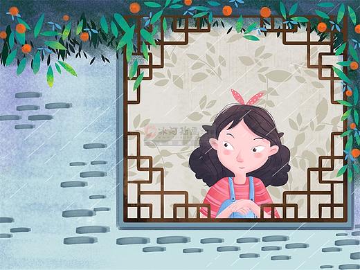 欧美扁平插画风格儿童插画低幼插画欧美插画故事类