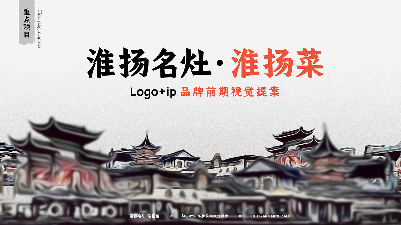 淮扬名灶-淮扬菜-logo ip前期视觉提