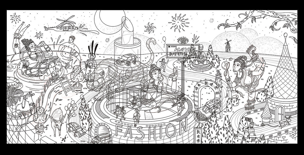 敦煌潮樂園（圖ZMjkwODYxMjY4） - 品牌 - 站酷設(shè)計(jì)師金溫野原創(chuàng)素材 - 站酷ZCOOL