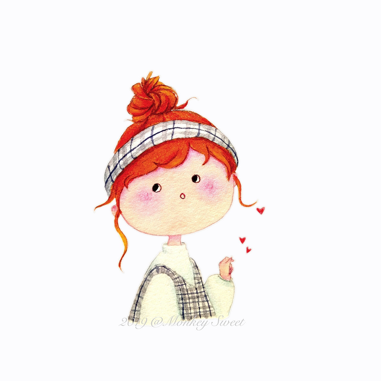 大脸菇凉系列「Hi，Spring…」（图ZMTUwODg0MjUy） - 创作习作 - 站酷设计师猫与亭原创素材 - 站酷ZCOOL