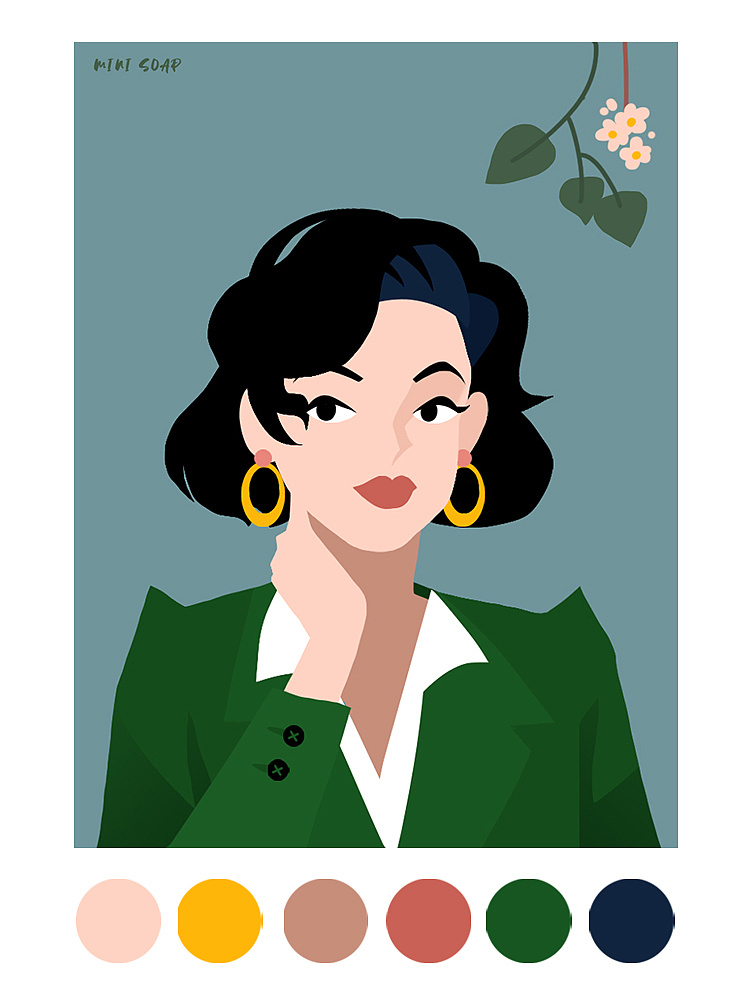 优雅永不过时|插画|商业插画|小肥皂噗噗 - 原创作品 - 站酷 (zcool)