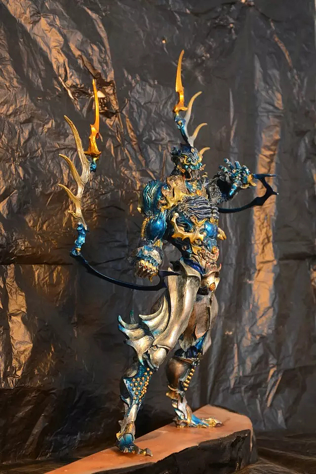 好久前涂的一款,青鬼|手工艺|手办/模玩|梵莫_原创作品-站酷zcool