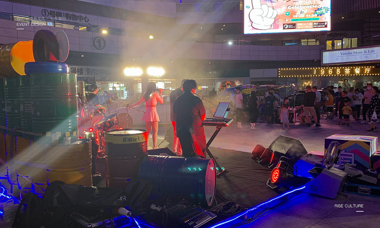 百汇 x 睿思文化 · 七夕舞台（图ZMjkxMTYzOTIw） - 舞台美术 - 站酷设计师这个超人不会飞原创素材 - 站酷ZCOOL