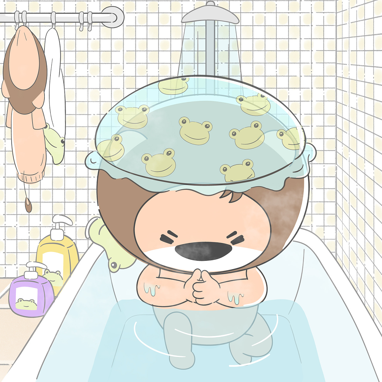 【小狮子赛几】洗澡那么久是有原因的