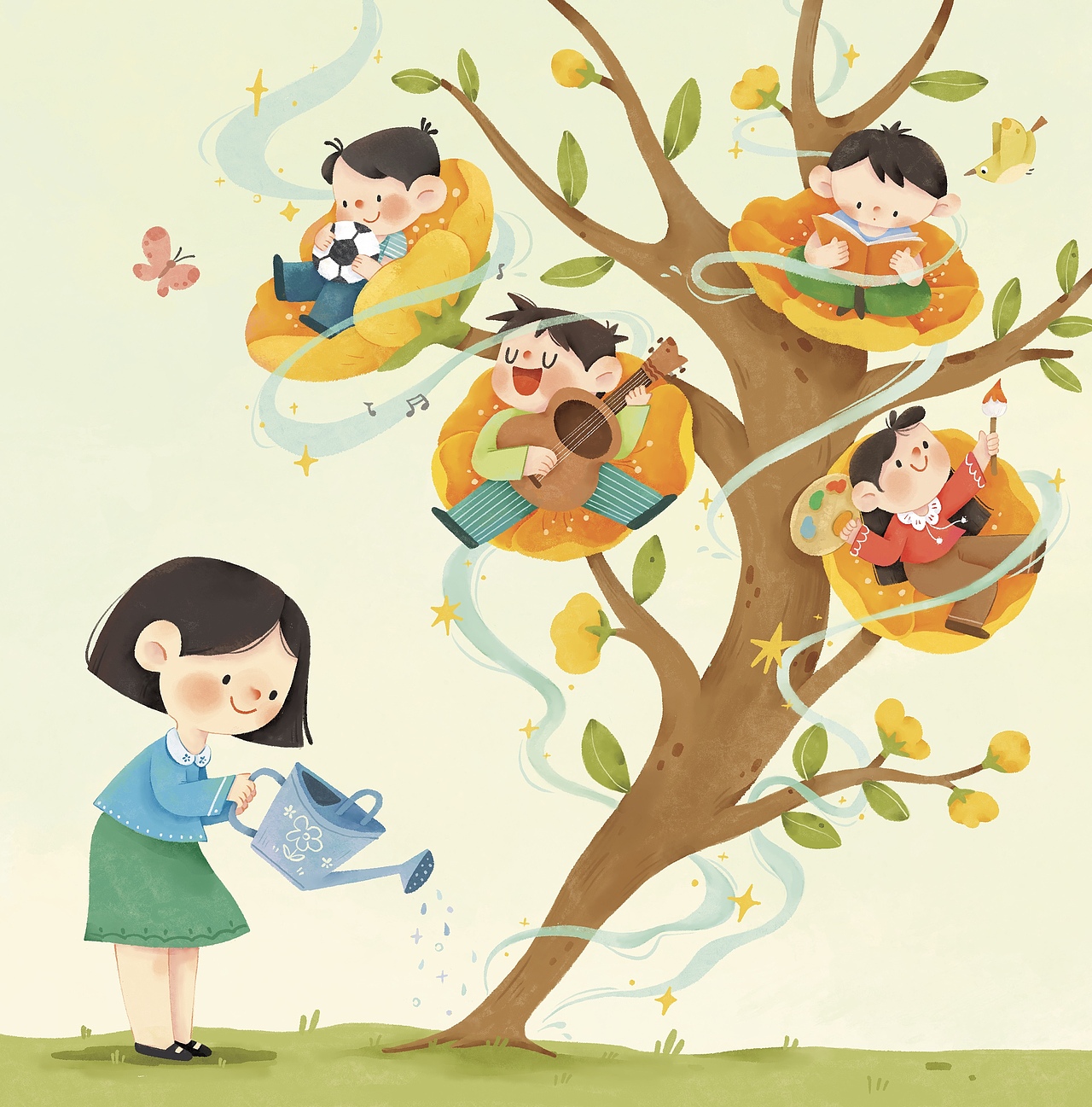 今年已出版的一些杂志封底～（图ZMzgwNDA1MDI0） - 儿童插画 - 站酷设计师一颗米花糖呀原创素材 - 站酷ZCOOL