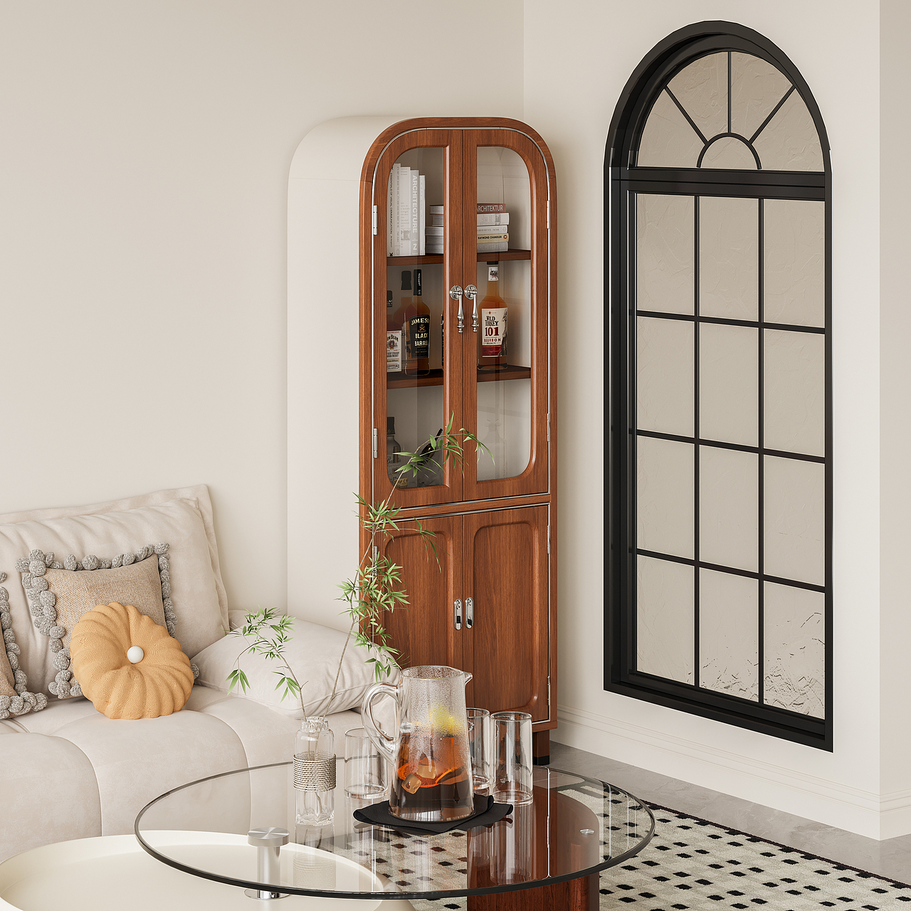 现代田园展示柜