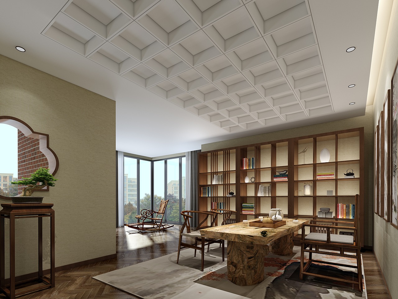 现代中式（图ZMTI3ODA1NzA0） - 家装设计 - 站酷设计师熊岑原创素材 - 站酷ZCOOL