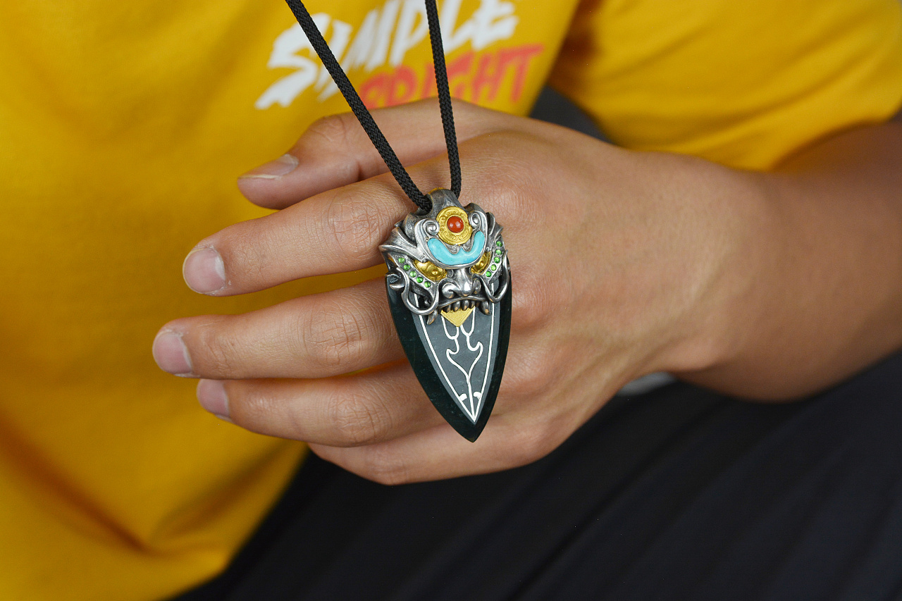 设计师作品|刑天盾吊坠