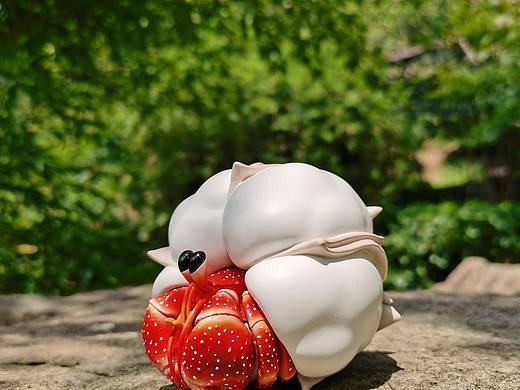 夏日的寄居蟹之棉花小机灵 树脂潮玩设计