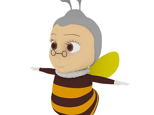 三维角色蜜蜂奶奶