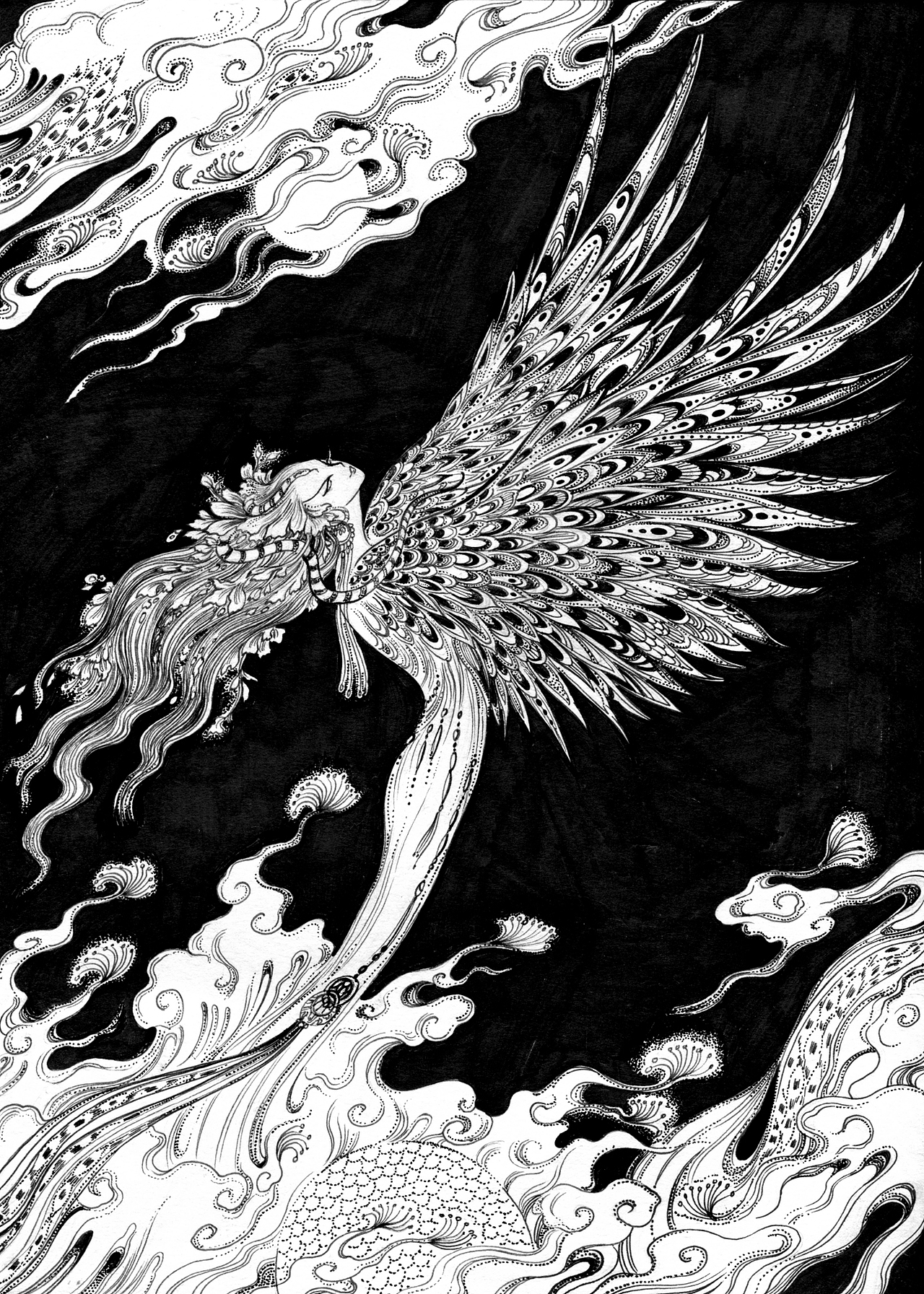 山海经游戏原画陈丝雨插画