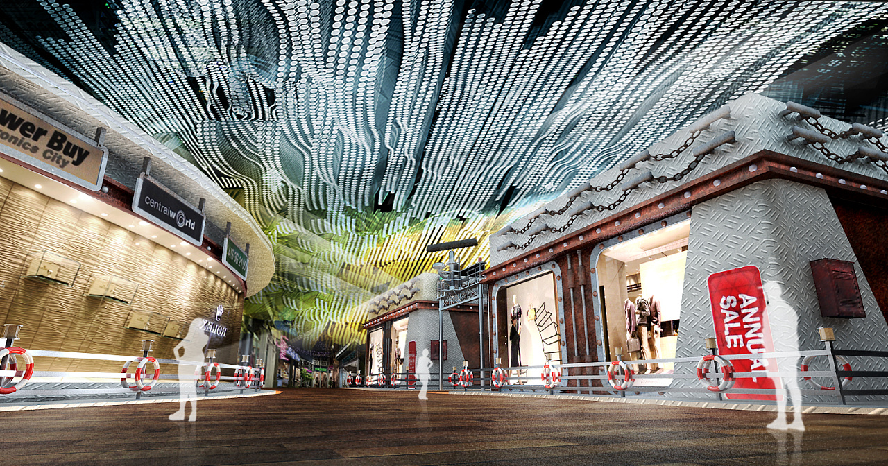 某商场地下步行街(原创)|空间|展陈设计|d丶s丶w - 原创作品 - 站酷 (