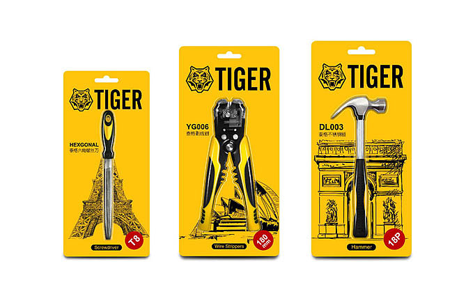 泰格五金标志与包装设计