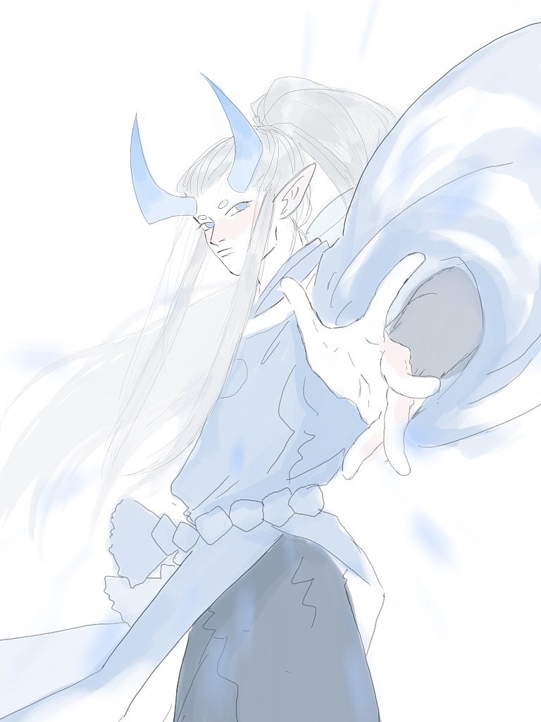 罗小黑战记同人插画-虚淮|插画|新锐潮流插画|狗熊粘牙 - 原创作品