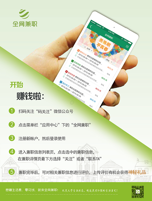 兼职（图ZNzA1NDQ4MjA=） - 宣传物料 - 站酷设计师吉祥hui原创素材 - 站酷ZCOOL