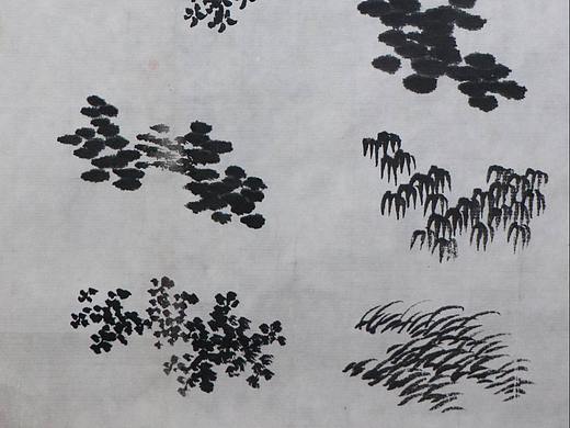 青绿山水中树的画法步骤图王军河绘