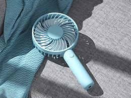 手持风扇 产品建模 OC渲染